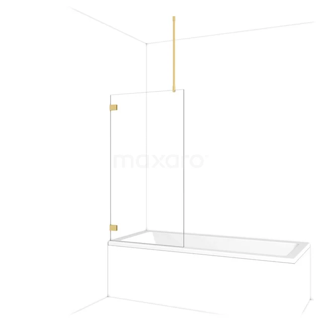 Diamant Badewannenaufsatz | 75 cm Gold Klarglas BDA075720GG Diamant Badewannenaufsatz | 75 cm Gold Klarglas BDA075720GG