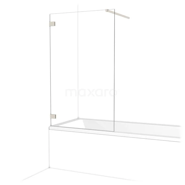 Diamant Badewannenaufsatz | 85 cm Edelstahl Klarglas BDA085120BR Diamant Badewannenaufsatz | 85 cm Edelstahl Klarglas BDA085120BR