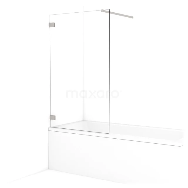 Diamond Bath screen | 90 cm Stainless steel Clear glass BDA09120BR