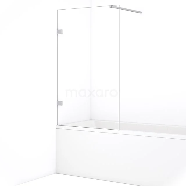 Diamond Badwand | 85 cm Chroom Helder glas BDA085120C