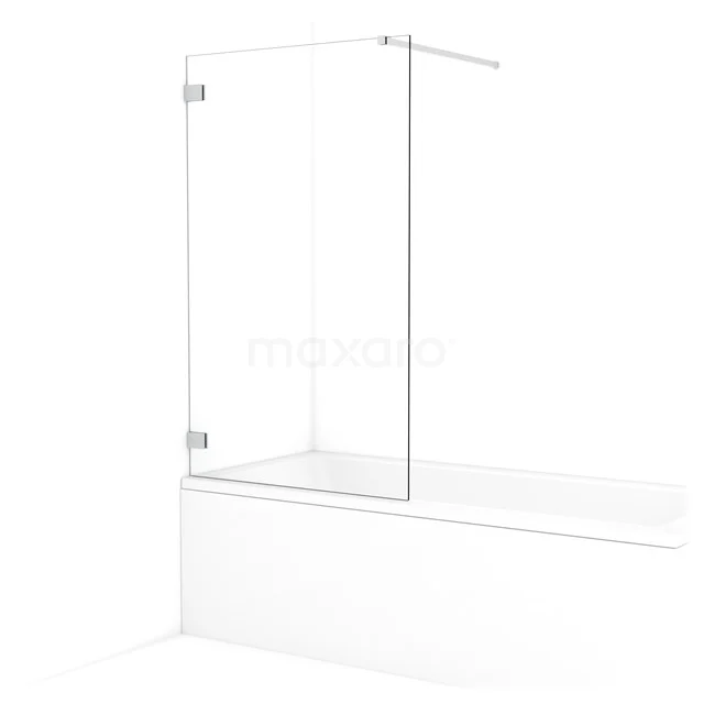 Diamond Bath screen | 90 cm Chrome Clear glass BDA09120C
