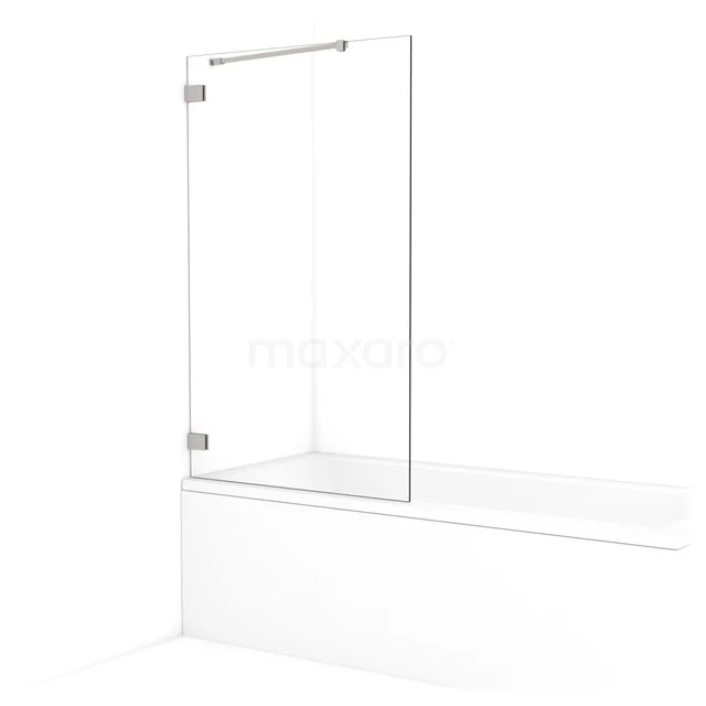 Diamond Bath screen | 90 cm Stainless steel Clear glass BDA09220BR