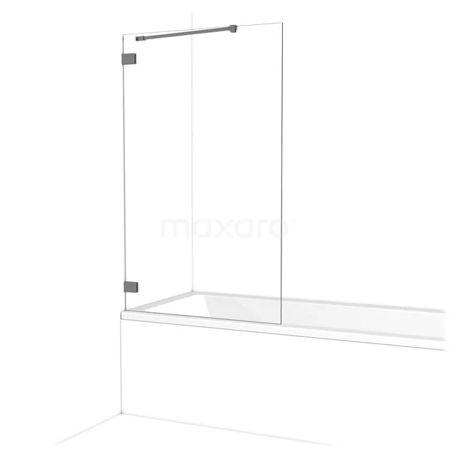 Diamant Badewannenaufsatz | 85 cm Schwarzes Metall Klarglas BDA085220ZM Diamant Badewannenaufsatz | 85 cm Schwarzes Metall Klarglas BDA085220ZM