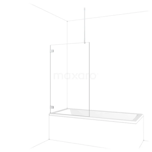 Diamant Badewannenaufsatz | 85 cm Chrom Klarglas BDA085720C Diamant Badewannenaufsatz | 85 cm Chrom Klarglas BDA085720C