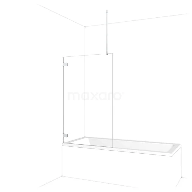 Diamant Badewannenaufsatz | 90 cm Chrom Klarglas BDA09720C Diamant Badewannenaufsatz | 90 cm Chrom Klarglas BDA09720C