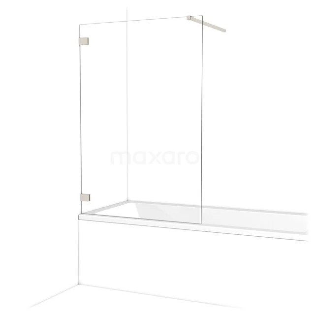 Diamant Badewannenaufsatz | 100 cm Edelstahl Klarglas BDA10120BR