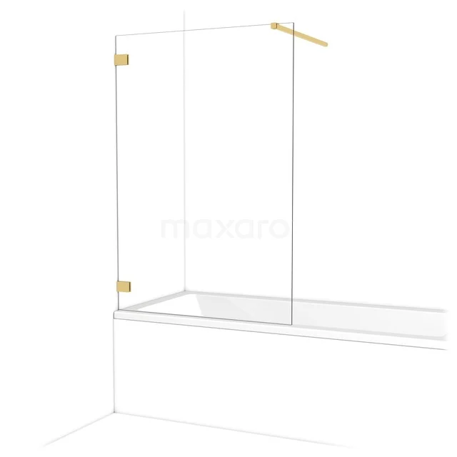 Diamant Badewannenaufsatz | 100 cm Gold Klarglas BDA10120GG