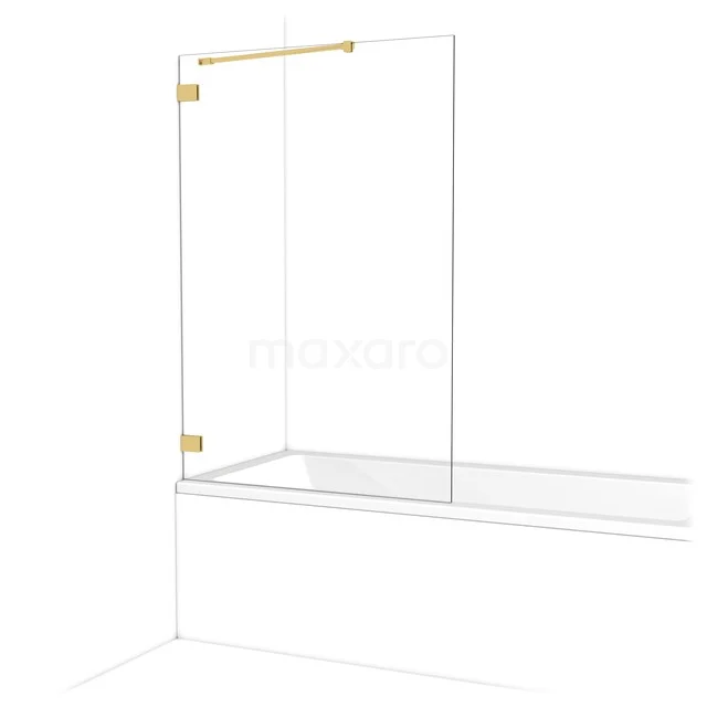 Diamant Badewannenaufsatz | 100 cm Gold Klarglas BDA10220GG