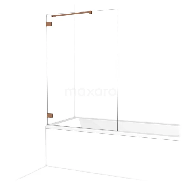 Diamant Badewannenaufsatz | 100 cm Kupfer Klarglas BDA10220KP