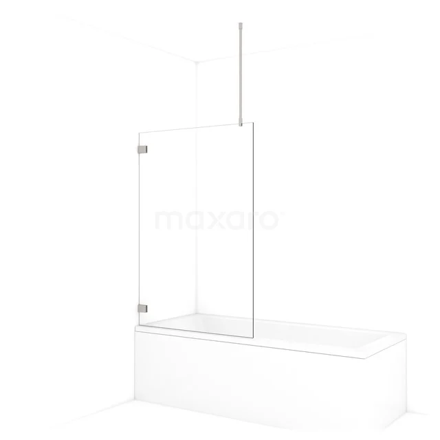 Diamond Bath screen | 100 cm Stainless steel Clear glass BDA10720BR