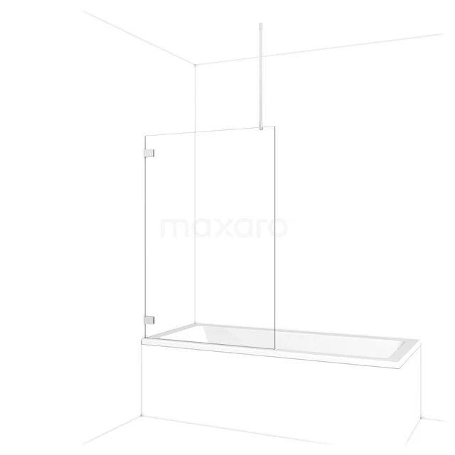 Diamant Badewannenaufsatz | 100 cm Chrom Klarglas BDA10720C