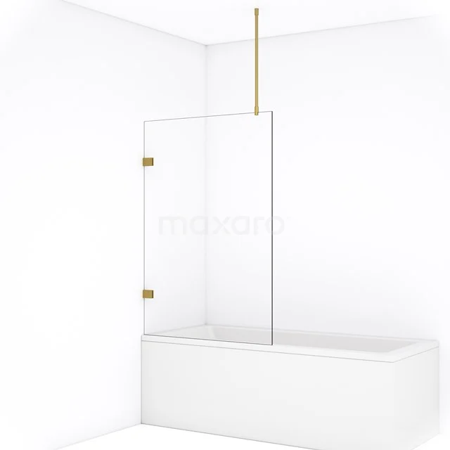 Diamond Badwand | 100 cm Goud Helder glas BDA10720GG