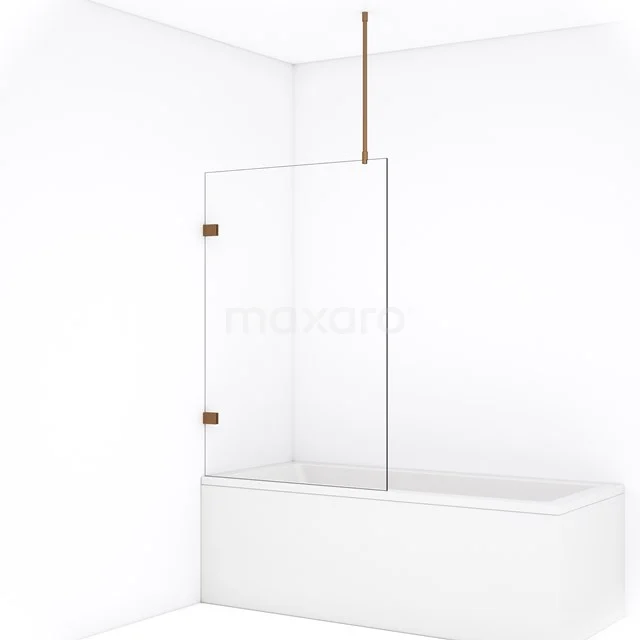 Diamond Badwand | 100 cm Koper Helder glas BDA10720KP