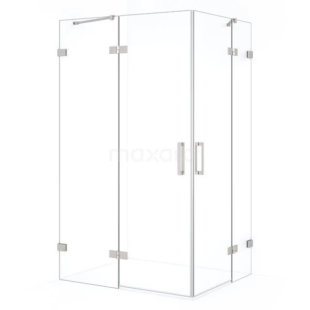 Diamond Douchecabine | 120x100 cm Rvs Helder glas Draaideur Rechthoek CDD6646420BR