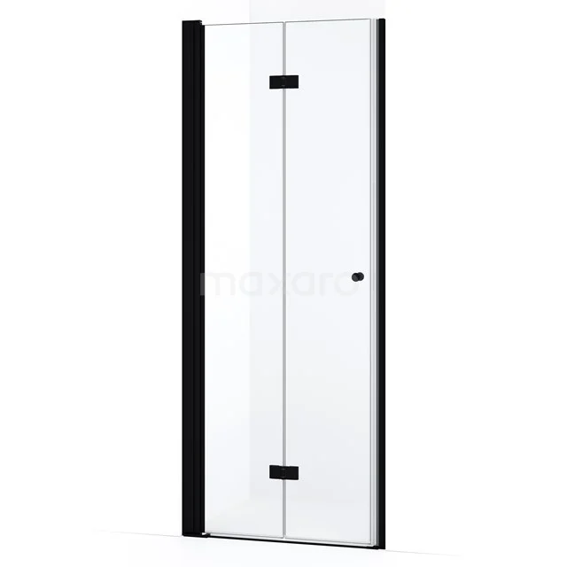 Diamond Shower door | 80 cm Matte black Folding door DDV082110MB