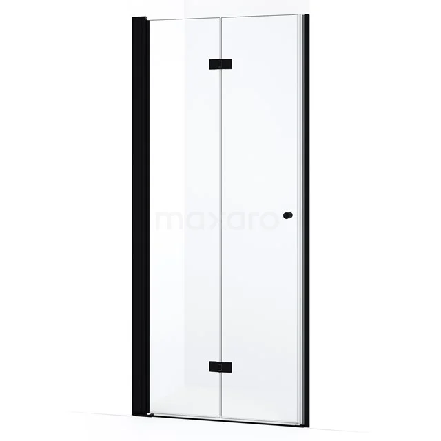 Diamond Shower door | 90 cm Matte black Folding door DDV092110MB