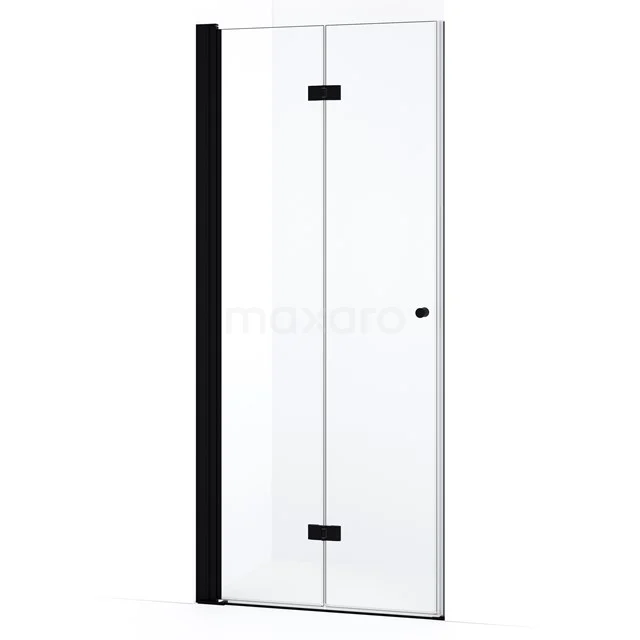 Diamond Shower door | 90 cm Matte black Folding door DDV091110MB