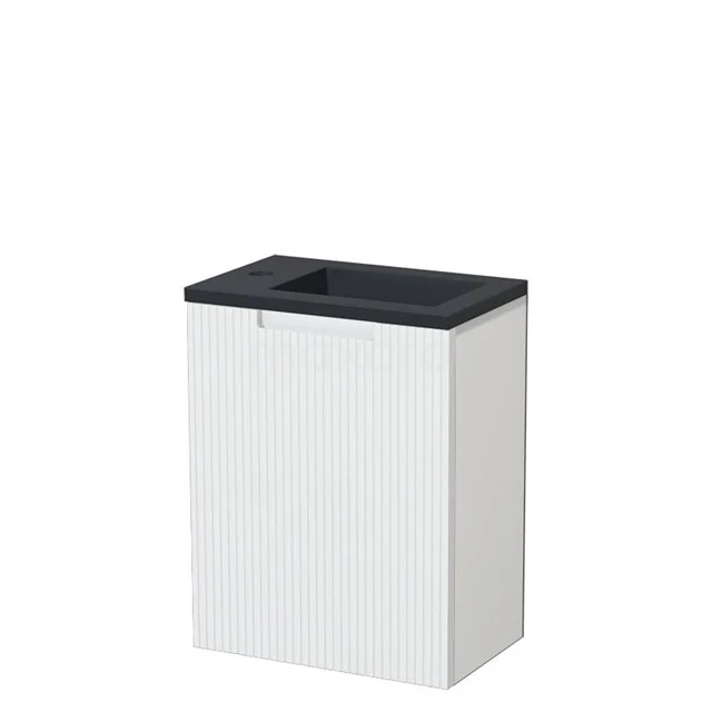 Modulo Pico Toilet unit with basin | 40 cm Matte white Line front Quartz TMW10-00740