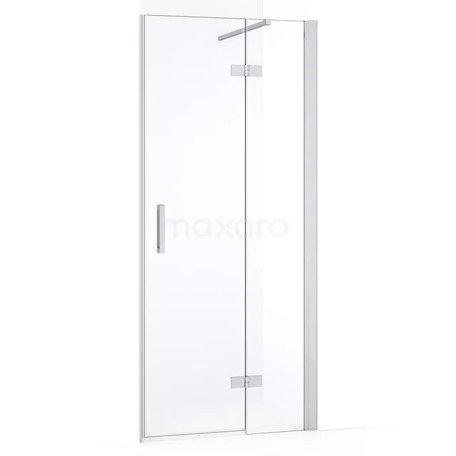 Diamond Shower door | 80 cm Chrome Clear glass Pivot door DDB22351130C