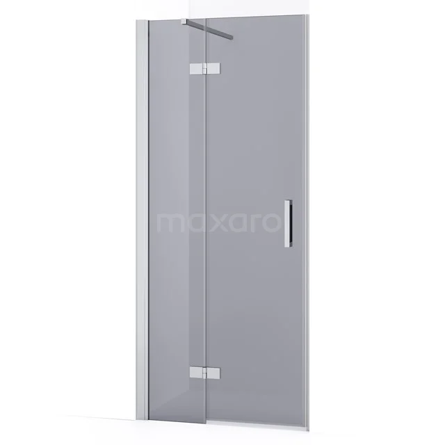 Diamond Shower door | 80 cm Chrome Smoke glass Pivot door DDB21351131C