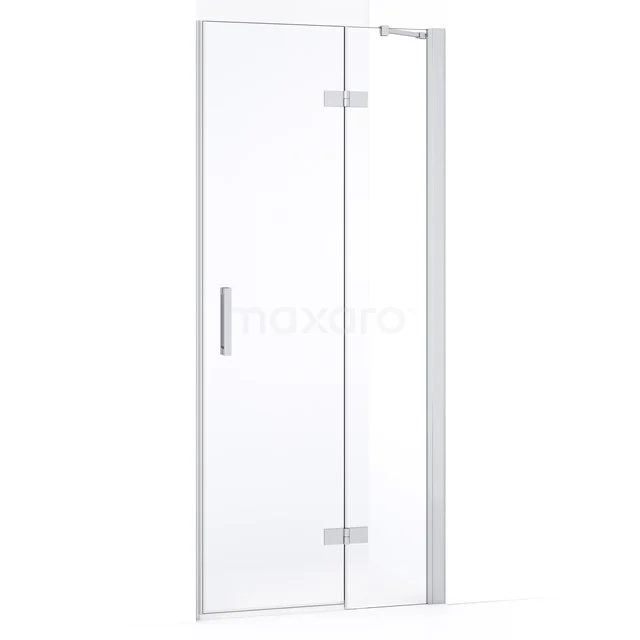 Diamond Shower door | 80 cm Chrome Clear glass Pivot door DDB22351230C