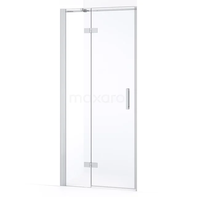 Diamond Shower door | 80 cm Chrome Clear glass Pivot door DDB21351330C