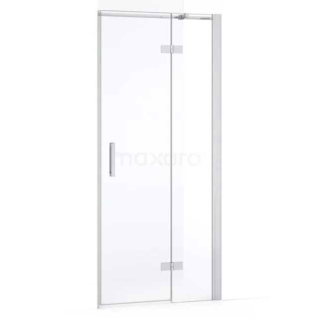 Diamond Shower door | 80 cm Chrome Clear glass Pivot door DDB22351330C