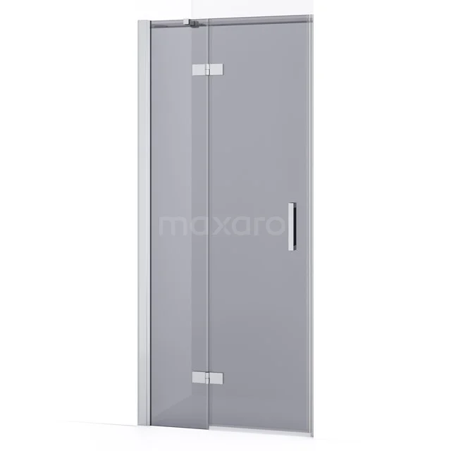 Diamond Shower door | 80 cm Chrome Smoke glass Pivot door DDB21351331C