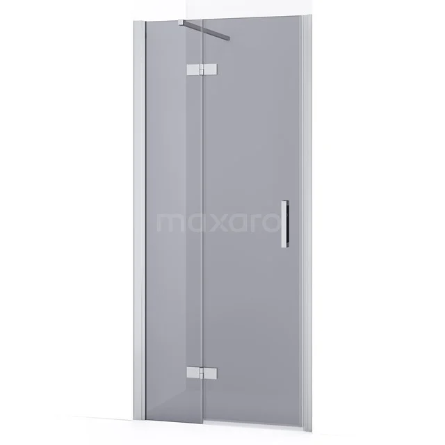 Diamond Shower door | 80 cm Chrome Smoke glass Pivot door DDB21352131C
