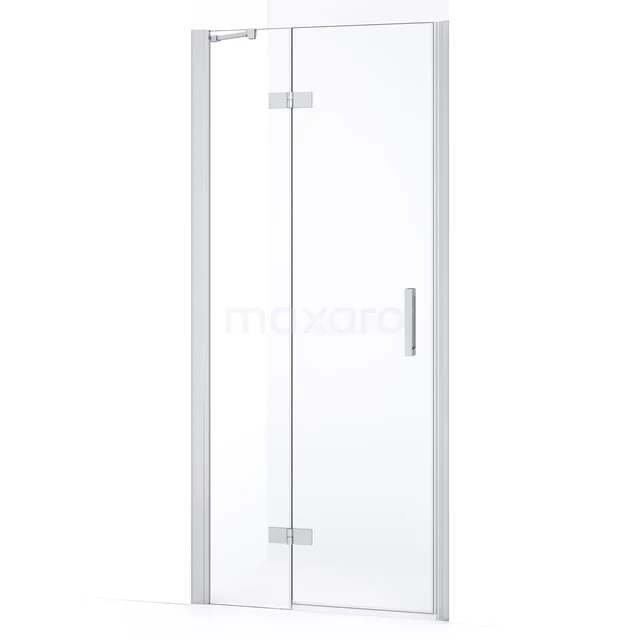 Diamond Shower door | 80 cm Chrome Clear glass Pivot door DDB21352230C