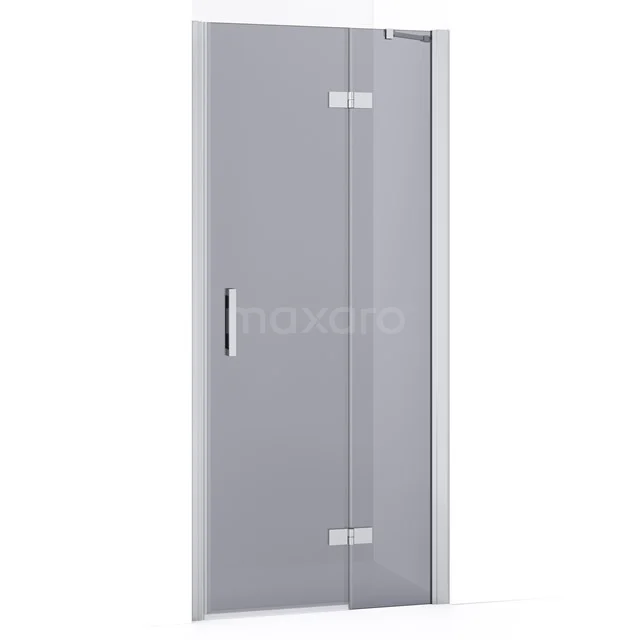 Diamond Shower door | 80 cm Chrome Smoke glass Pivot door DDB22352231C