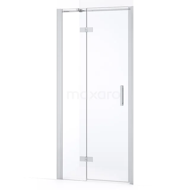 Diamond Shower door | 80 cm Chrome Clear glass Pivot door DDB21352330C
