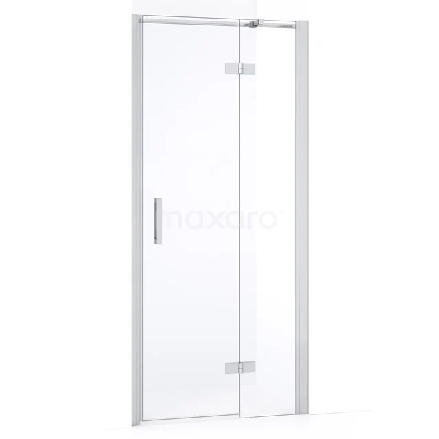 Diamond Shower door | 80 cm Chrome Clear glass Pivot door DDB22352330C