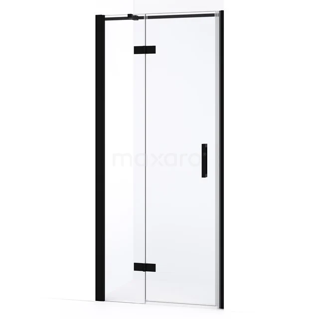 Diamond Shower door | 80 cm Matte black Clear glass Pivot door DDB21352330MB