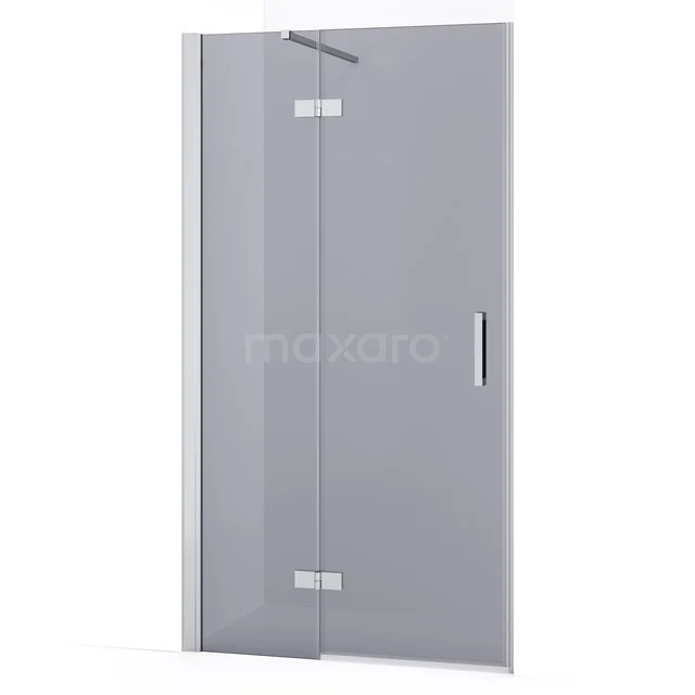 Diamond Shower door | 90 cm Chrome Smoke glass Pivot door DDB21361131C