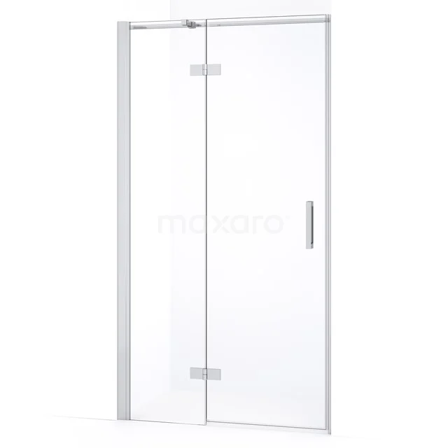 Diamond Shower door | 100 cm Chrome Clear glass Pivot door DDB21461330C
