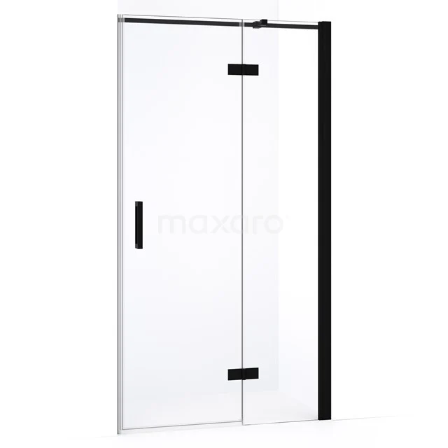 Diamond Shower door | 90 cm Matte black Clear glass Pivot door DDB22361330MB