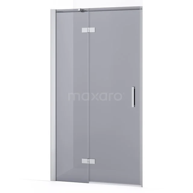 Diamond Shower door | 90 cm Chrome Smoke glass Pivot door DDB21361331C