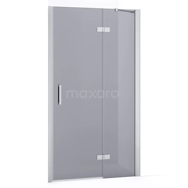 Diamond Shower door | 90 cm Chrome Smoke glass Pivot door DDB22362231C