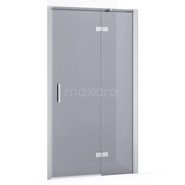 Diamond Shower door | 100 cm Chrome Smoke glass Pivot door DDB22462331C