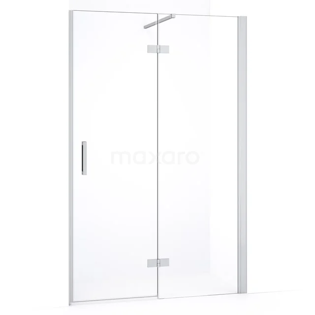 Diamond Shower door | 110 cm Chrome Clear glass Pivot door DDB22651130C
