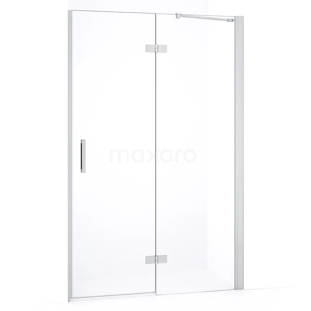 Diamond Shower door | 110 cm Chrome Clear glass Pivot door DDB22651230C