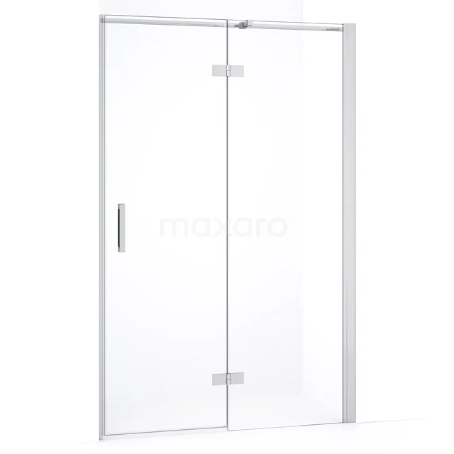 Diamond Shower door | 110 cm Chrome Clear glass Pivot door DDB22651330C