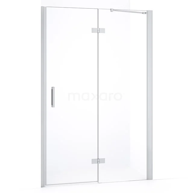 Diamond Shower door | 110 cm Chrome Clear glass Pivot door DDB22652230C