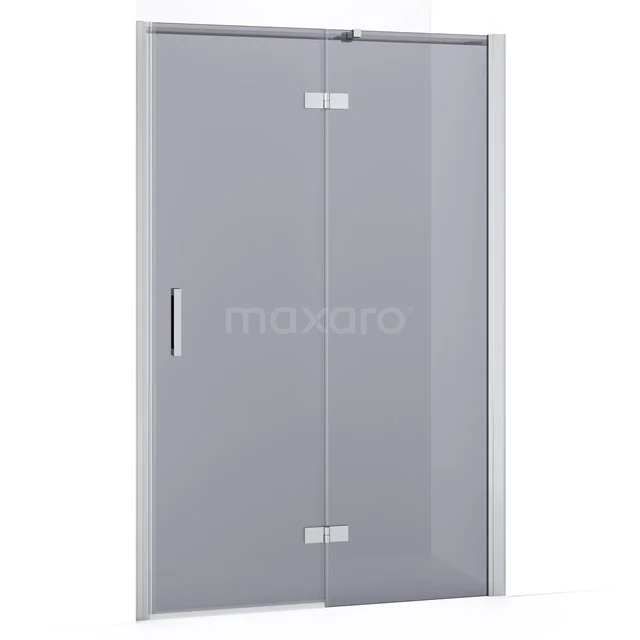 Diamond Shower door | 120 cm Chrome Smoke glass Pivot door DDB22662331C