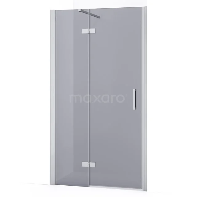 Diamond Shower door | 90 cm Chrome Smoke glass Pivot door DDB21362131C