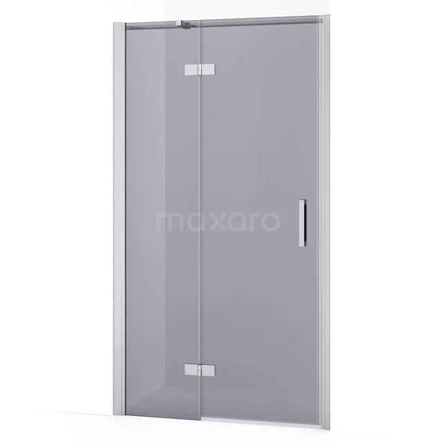 Diamond Shower door | 90 cm Chrome Smoke glass Pivot door DDB21362331C