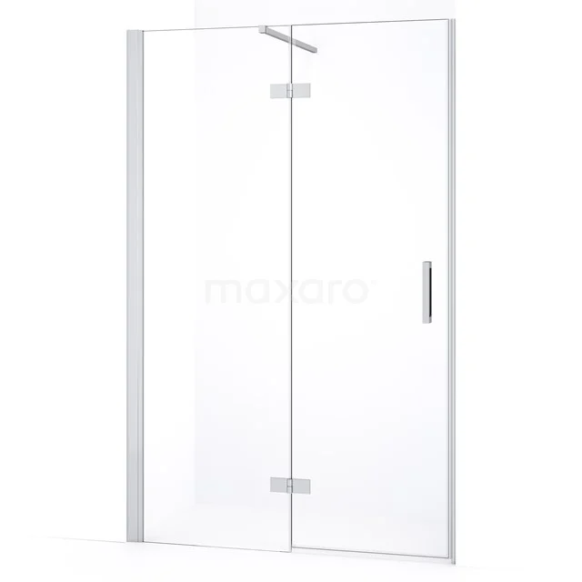 Diamond Shower door | 110 cm Chrome Clear glass Pivot door DDB21651130C