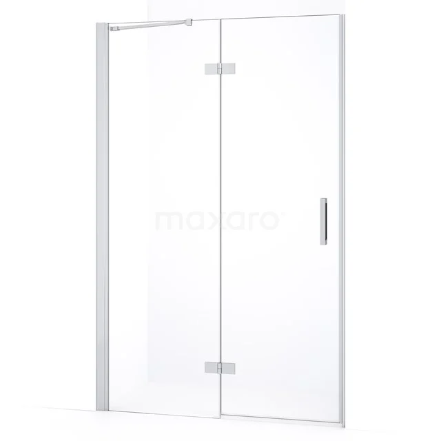 Diamond Shower door | 110 cm Chrome Clear glass Pivot door DDB21651230C