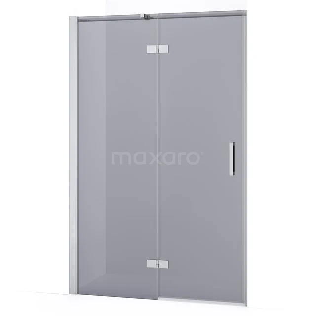 Diamond Shower door | 110 cm Chrome Smoke glass Pivot door DDB21651331C